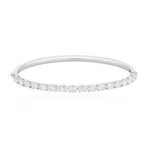 Lace Quixotic 18K White Gold Diamond Bangle Bracelet